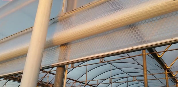 Greenhouse Cover roll up side wall SolaWrap